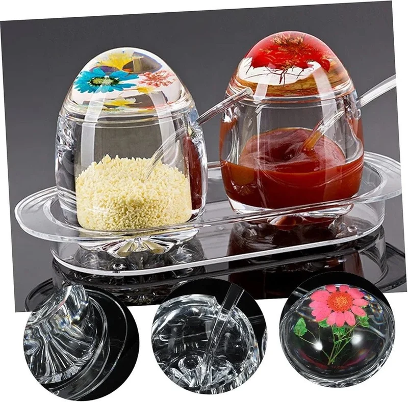 Crylic Jam Jar Set 2 Pcs - Image 2
