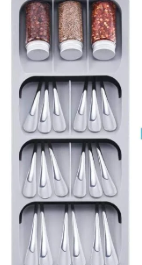 Cutlery Organizer-Expandable Utensil For Spoons