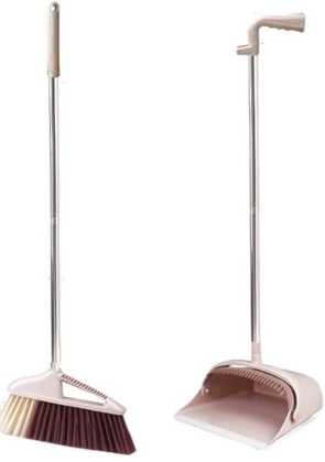 Folding Standing Storage Broom And Dustpan Set