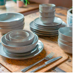 Nordic Grey Dinnerware Set 20 Pieces