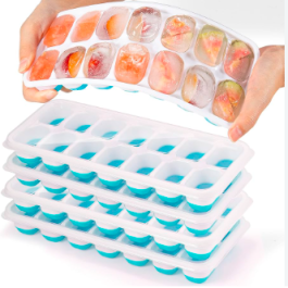 Ice Cube Trays 4Pack-Release & Flexible