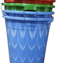 Large Plastic Storage Buckets 120L
