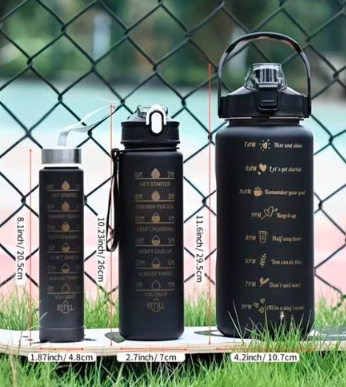 Motivational Sports Water Bottle Set