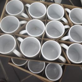 White Ceramic Mugs 12Pcs