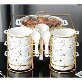 15-Piece Nordic Ceramic Soup Pot