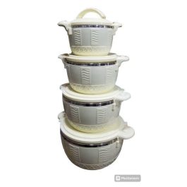 4-Piece Insulated Food Warmer Casserole Hot Pot Set