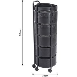5-Tier Rotating Kitchen Storage Rack