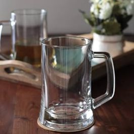 Clear Glass Beer Mugs With A 700 Ml 12Pcs