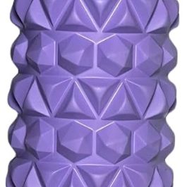 Grid-Patterned Exercise & Massage Foam Roller.