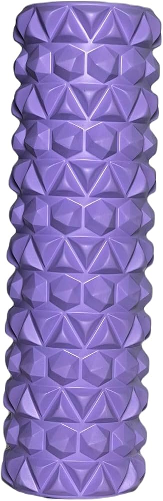 Grid-Patterned Exercise & Massage Foam Roller. - Image 2