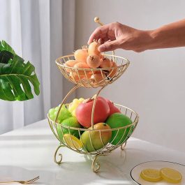 Double Layered Fruit Basket