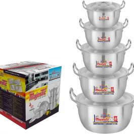 Aluminum Cooking Pots Set 5Pcs