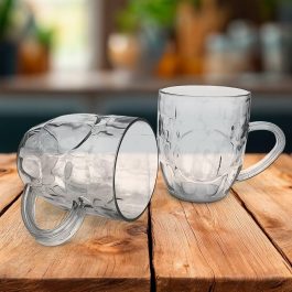 Dimpled Glass Mug 12Pcs