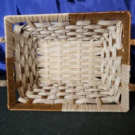 Square Plastic-Woven Storage Basket